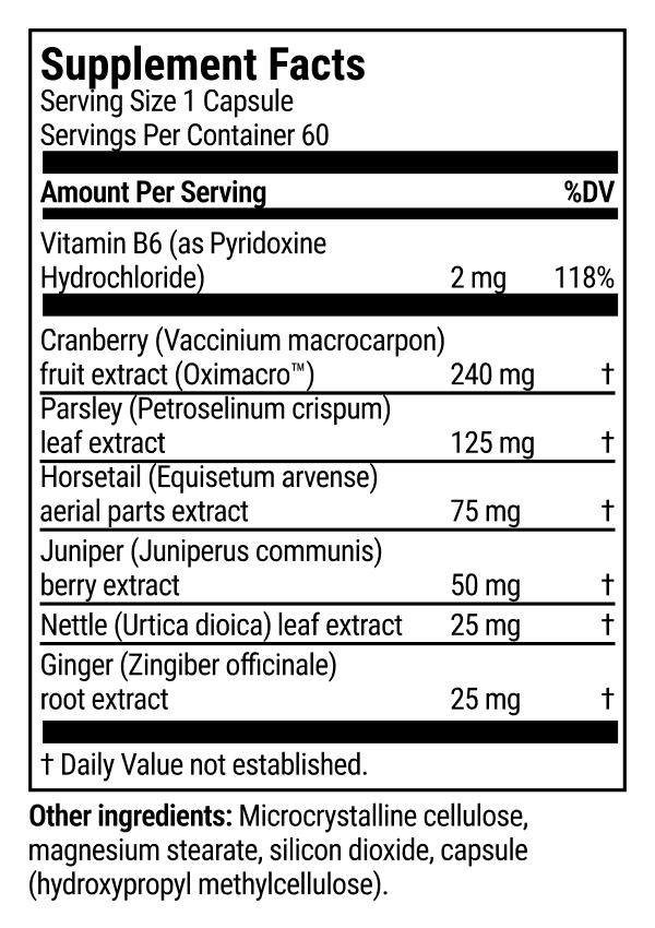 Supplement Label